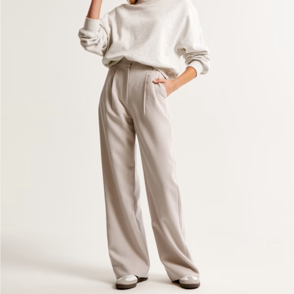 Abercrombie & Fitch Sloan Wide Leg Tailored Pant
